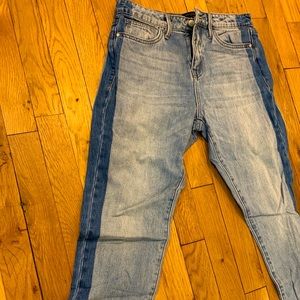 Sanctuary skinny jeans with dark blue stripe